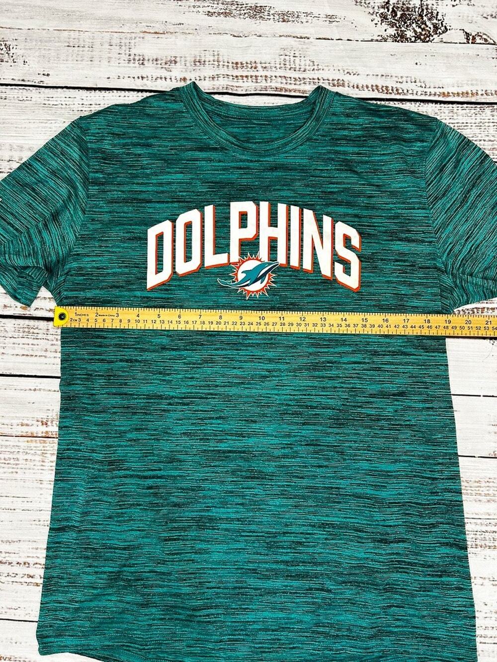 Nike Miami Dolphins NFL On Field Dri-FIT T Shirt Mens L Teal Football Tee
